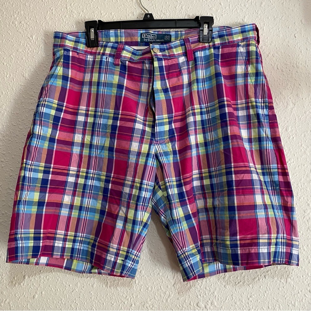 Vintage Polo Ralph‎ Lauren Men's 36 prospect shorts Multicolor Plaid Shorts